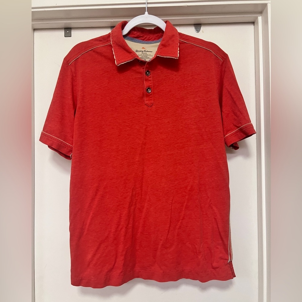 Tommy Bahama Fray Day polo - orange - size M